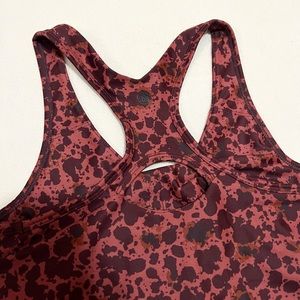 Cropped Red Active Tank